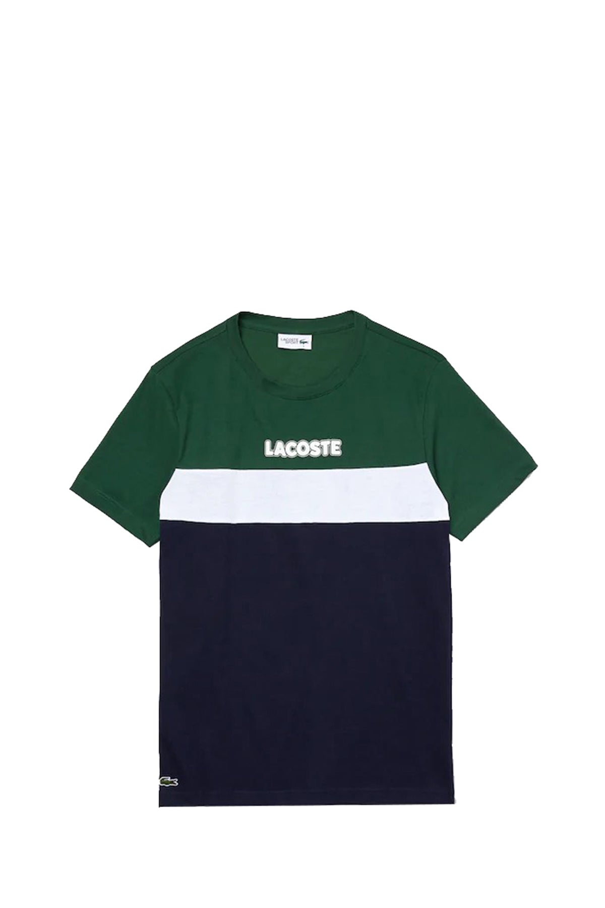 LACOSTE T-Shirt Con Logo Verde Verde