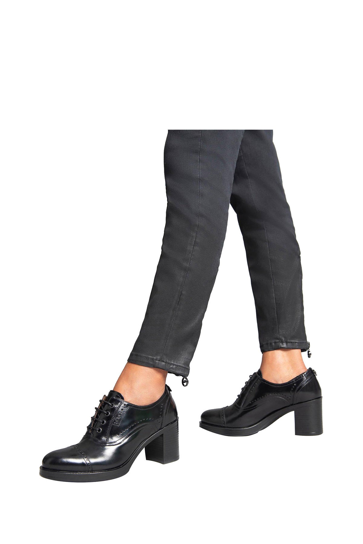 NERO GIARDINI GLAMOUR Decollette Sportivo In Pelle Nero Nero