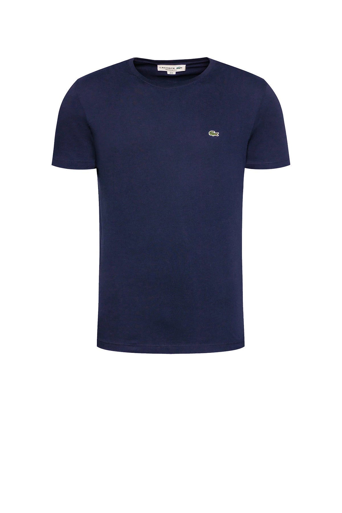 LACOSTE T-Shirt Uomo Logo Frontale Navy BLU NAVY