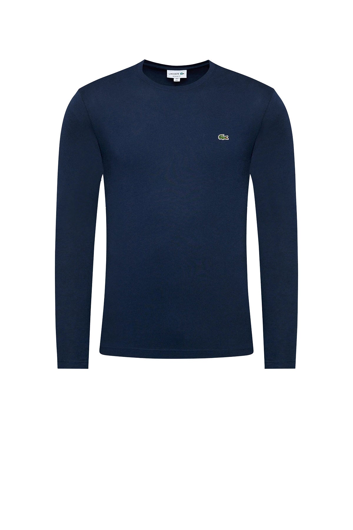 LACOSTE T-Shirt Uomo Logo Iconico Frontale Navy Blu