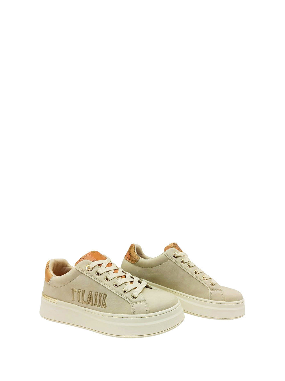 2 PRIMA CLASSE Alviero Martini Sneakers Donna Tortora - Beige Tortora