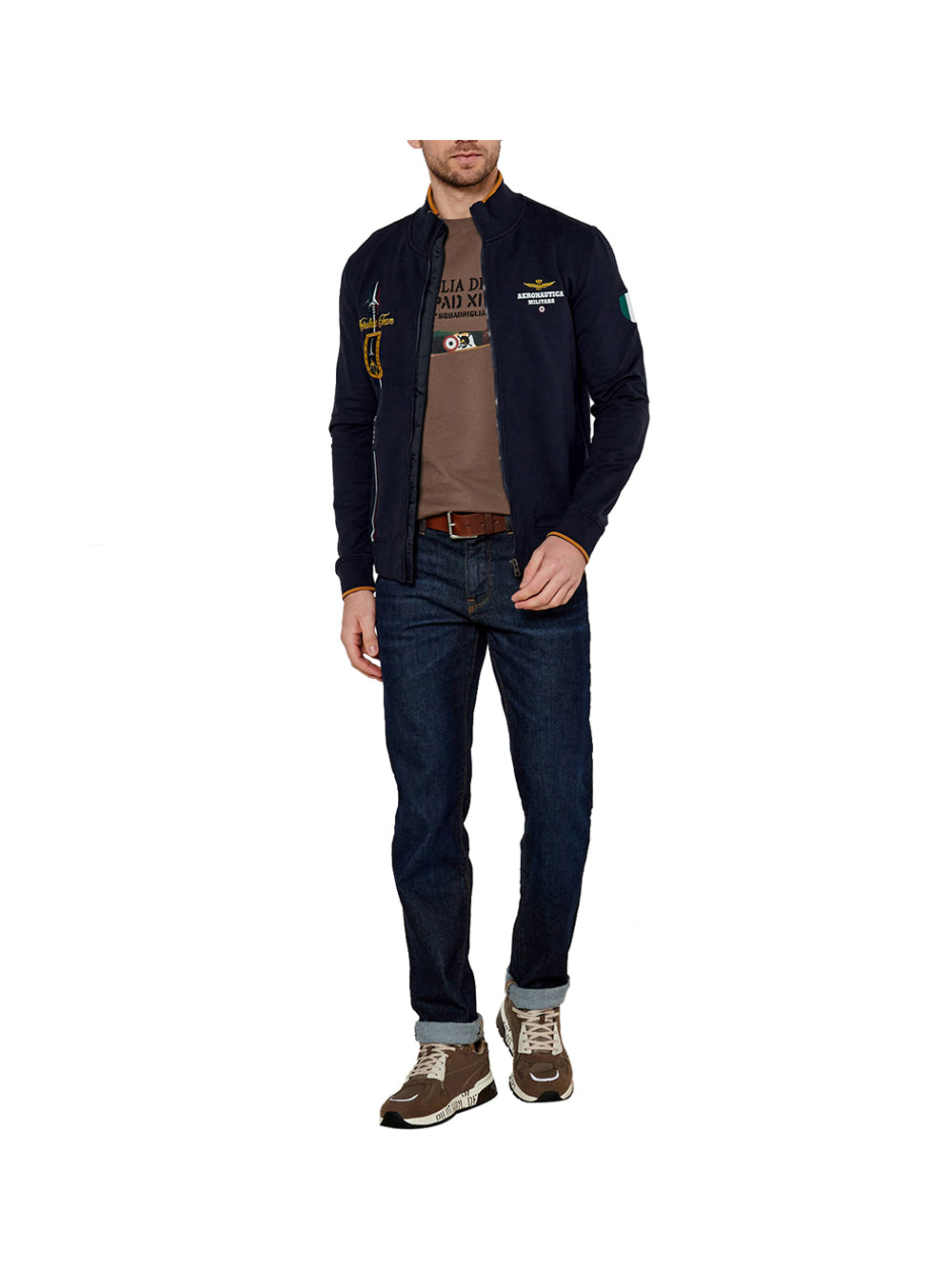 AERONAUTICA MILITARE 2 USCITA Aeronautica Militare Felpa Uomo Dark Blue - Blu DARK BLUE