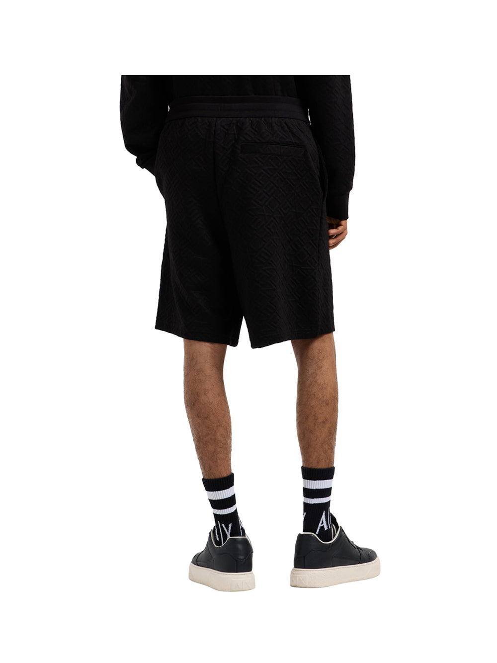 ARMANI EXCHANGE Armani Exchange Bermuda Uomo Black Allover Big lo - Nero Black Allover Big Lo