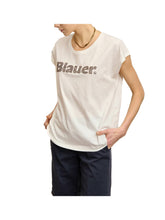 BLAUER Blauer T-Shirt Donna Bianco Neve - Bianco Bianco neve