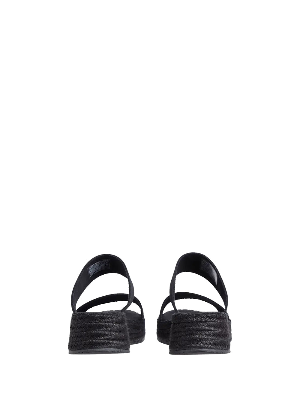 CALVIN CALZATURE 2USCITA Calvin Klein Sandalo Basso Donna Triple Black - Nero Triple Black