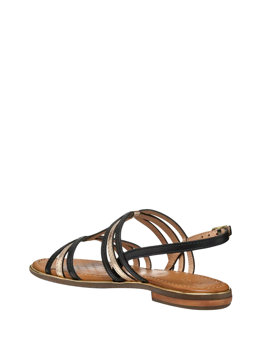 GEOX Geox Sandalo Basso D Sozy Plus - Nero/Oro Nero/oro