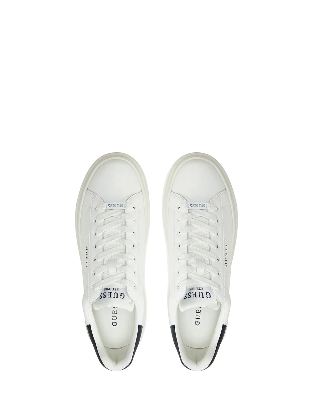 GUESS 1 USCITA Guess Sneakers Uomo White/blue - Bianco White/Blue