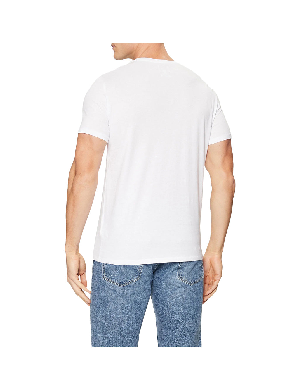 GUESS 2 USCITA Guess T-Shirt Ss Emb Pima Crew - Bianco Bianco