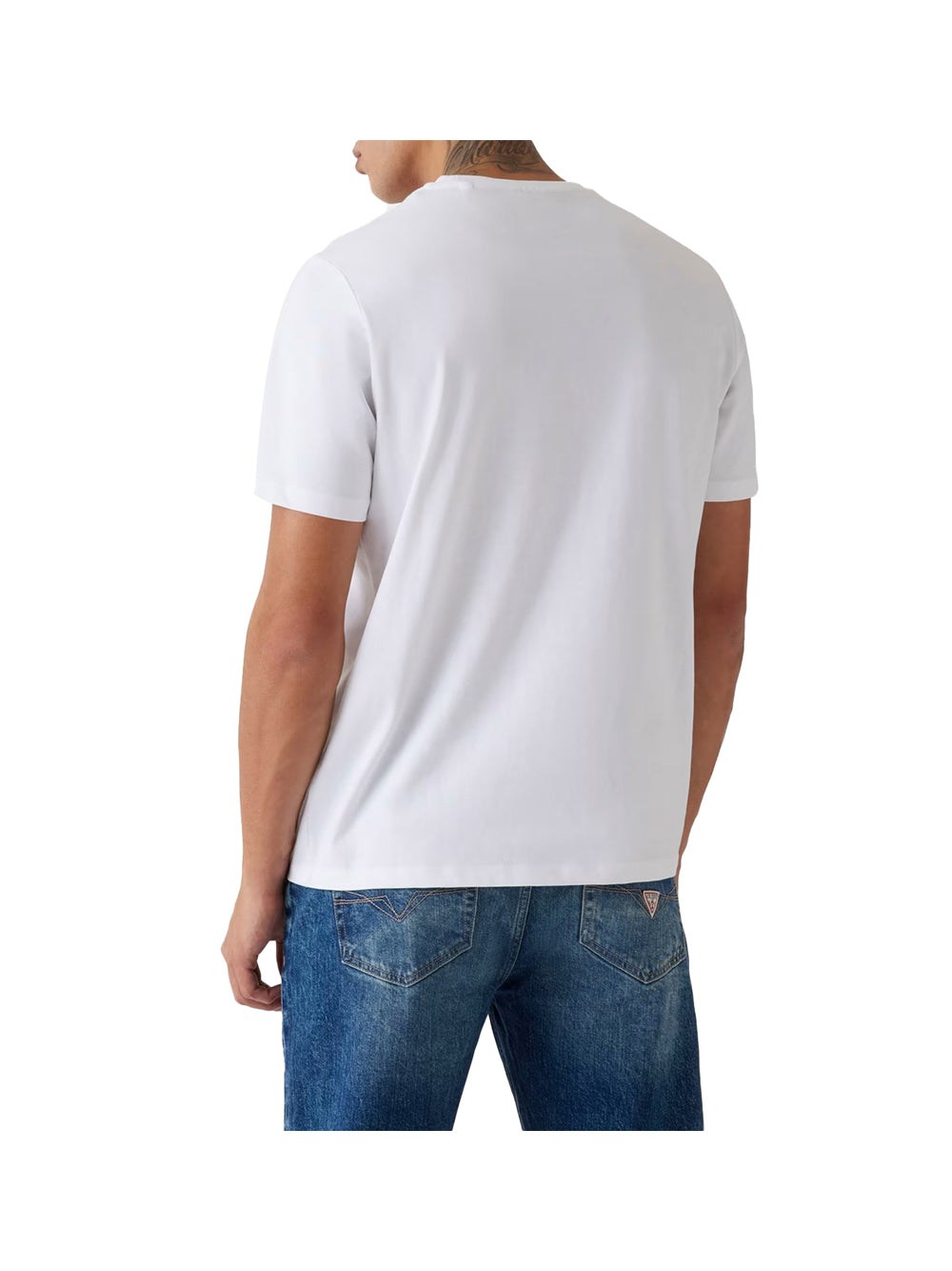 GUESS 2 USCITA Guess T-Shirt Ss Cn Patch tee - Bianco Bianco