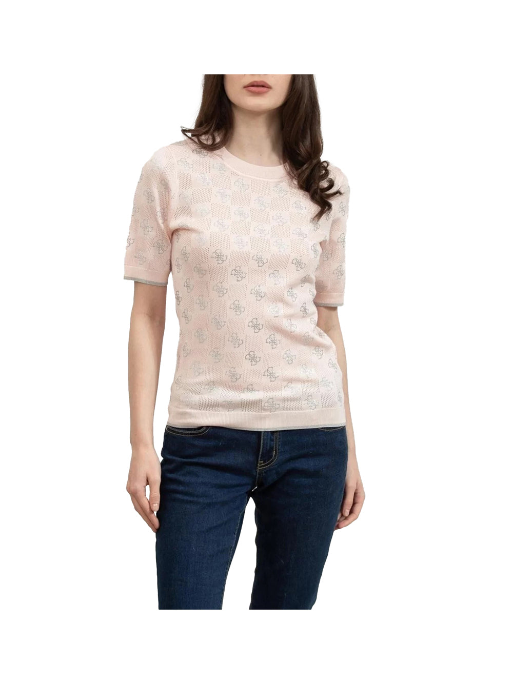 GUESS 2 USCITA Guess Maglia Donna - Bianco Rosa