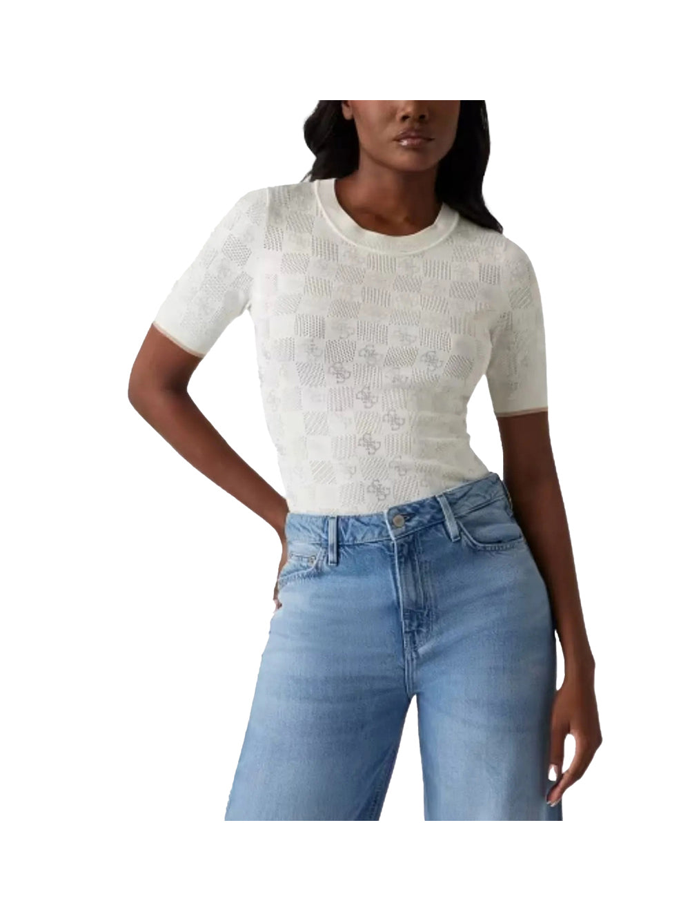 GUESS 2 USCITA Guess Maglia Donna - Avorio CREAM