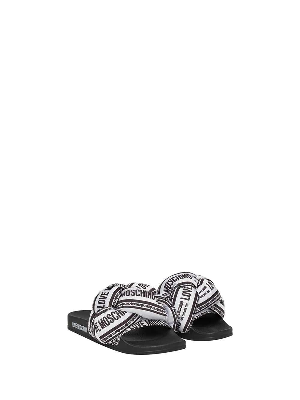 MOSCHINO CALZATURE Moschino Ciabatte Donna Bianco/nero - Bianco Bianco/nero
