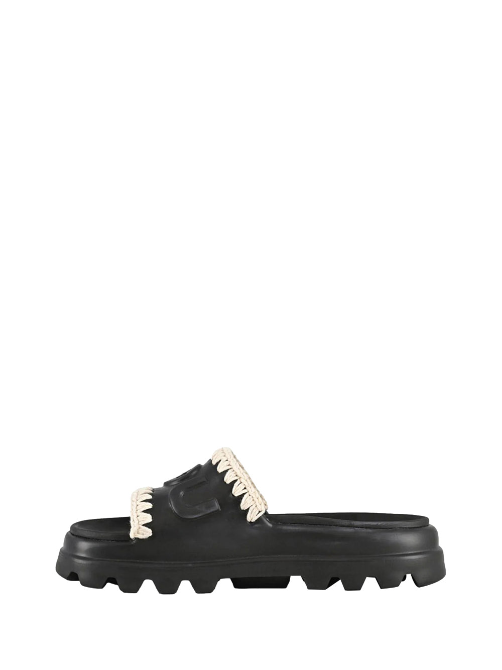 MOU Mou Ciabatte Donna Black/white - Multicolore BLACK/WHITE
