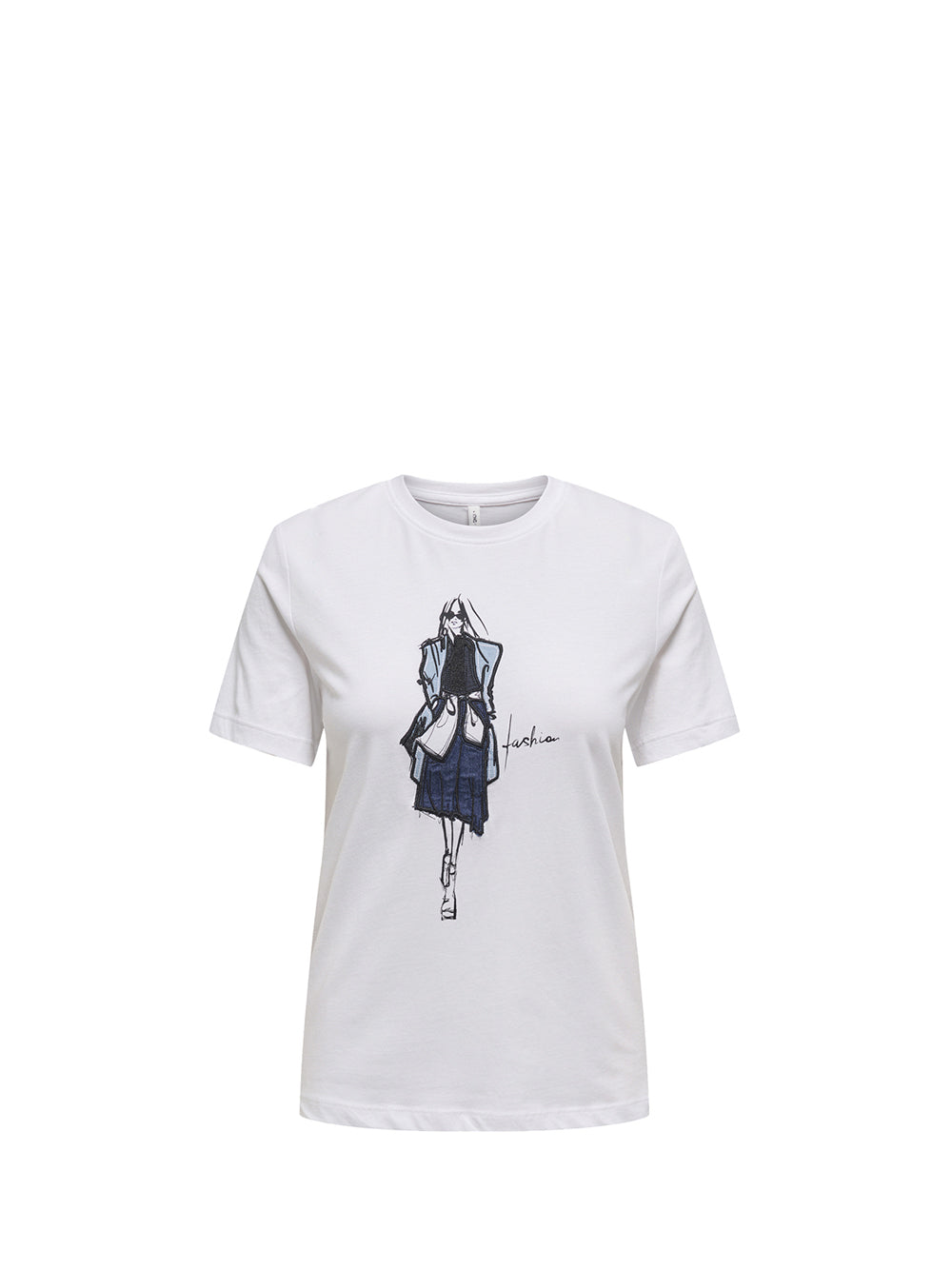 Only T-Shirt basic a tinta unita Rose of Sharon da Donna Only T-Shirt basic a tinta unita Rose of Sharon da Donna