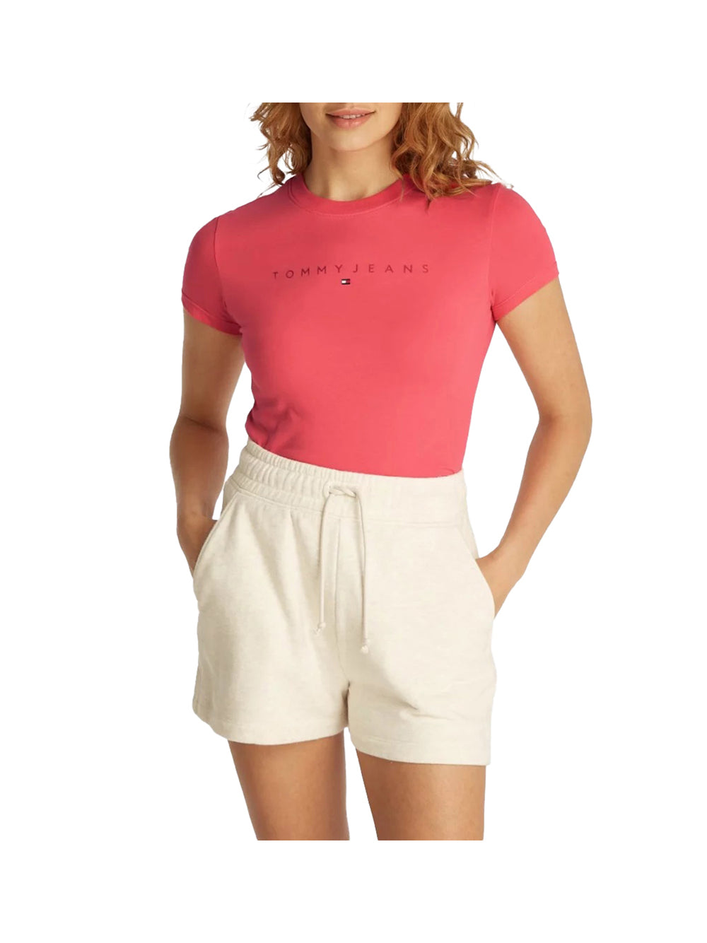 TOMMY JEANS 2USCITA Tommy Jeans T-Shirt Donna Corallo - Arancione Corallo