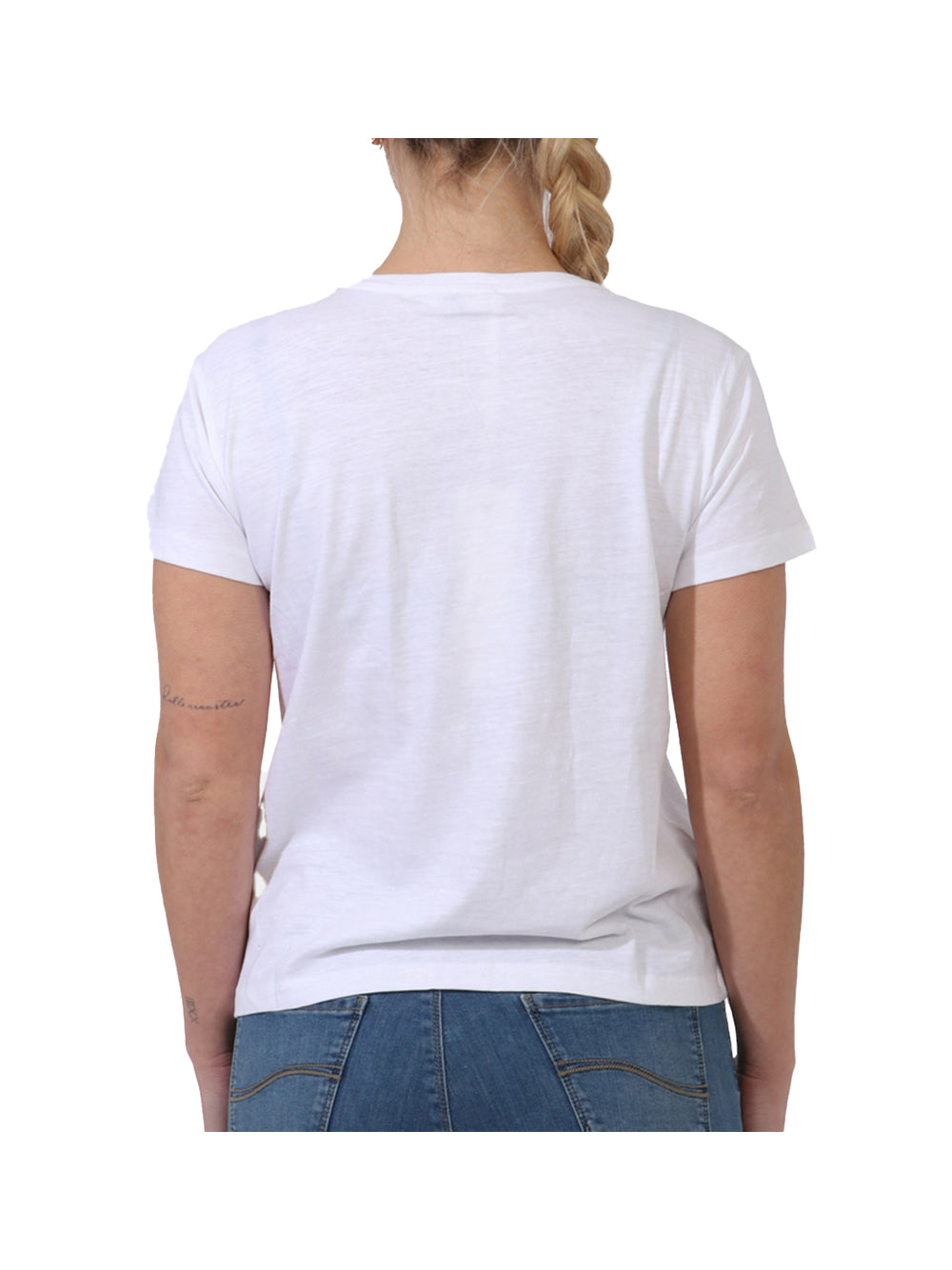 YES ZEE STC Yes Zee T-Shirt Donna Bianco Bianco