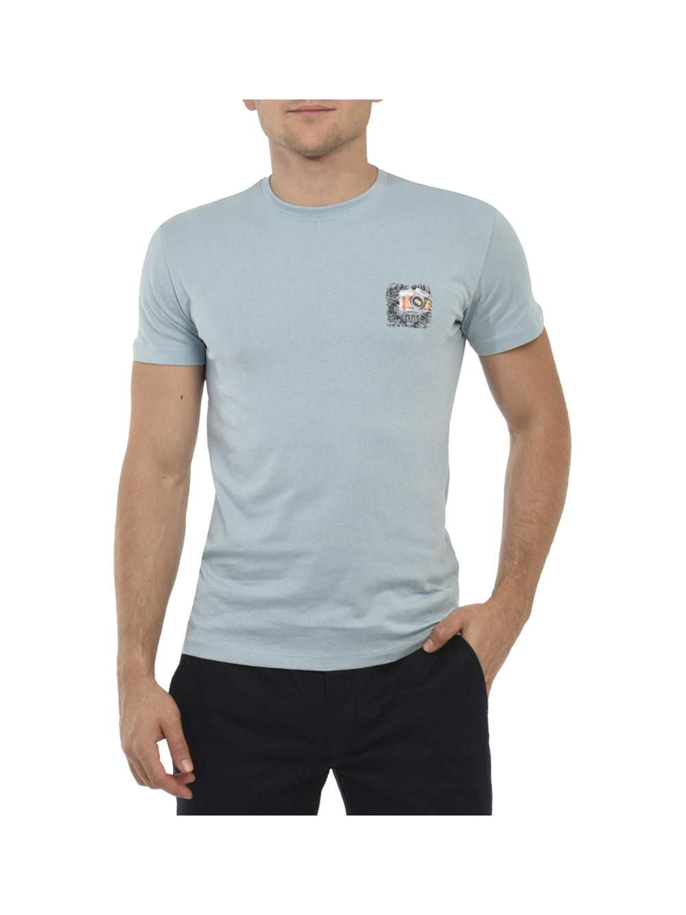 YES ZEE STC Yes Zee T-Shirt Uomo Azzurro - Blu Azzurro
