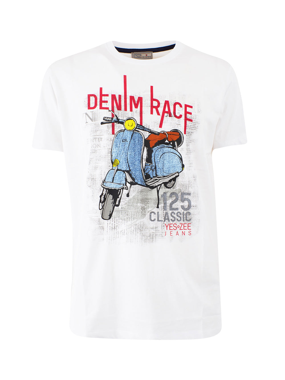 YES ZEE STC Yes Zee T-Shirt Uomo Bianco Bianco