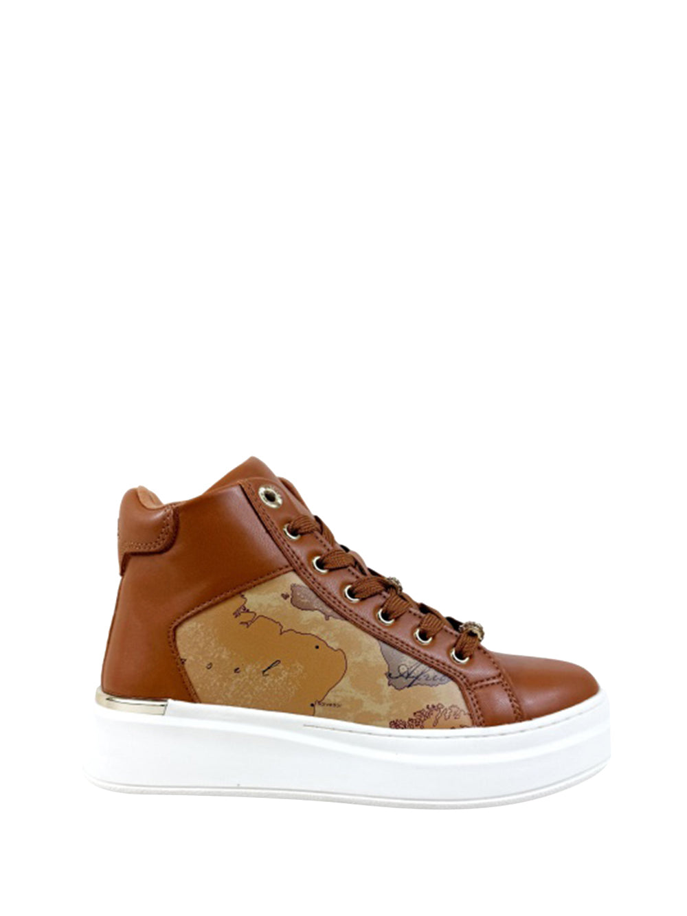2 PRIMA CLASSE Alviero Martini Sneakers Donna Cuoio/geo Beige - Marrone Cuoio/Geo Beige