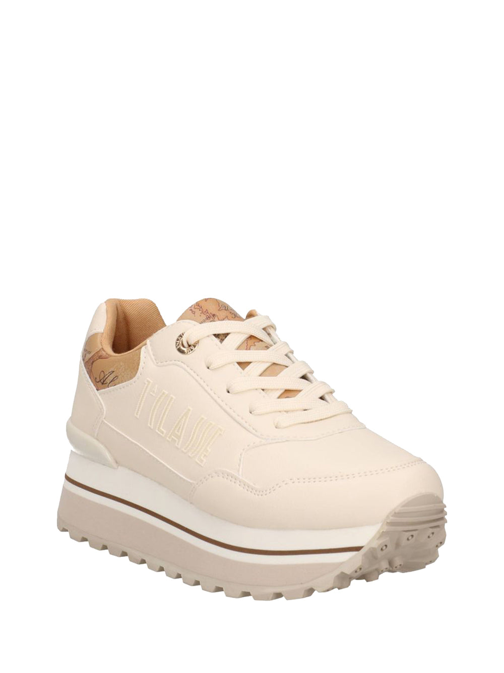 2 PRIMA CLASSE Alviero Martini Sneakers Donna Bianco Sporco/geo Beige - Bianco Bianco Sporco/Geo Beige