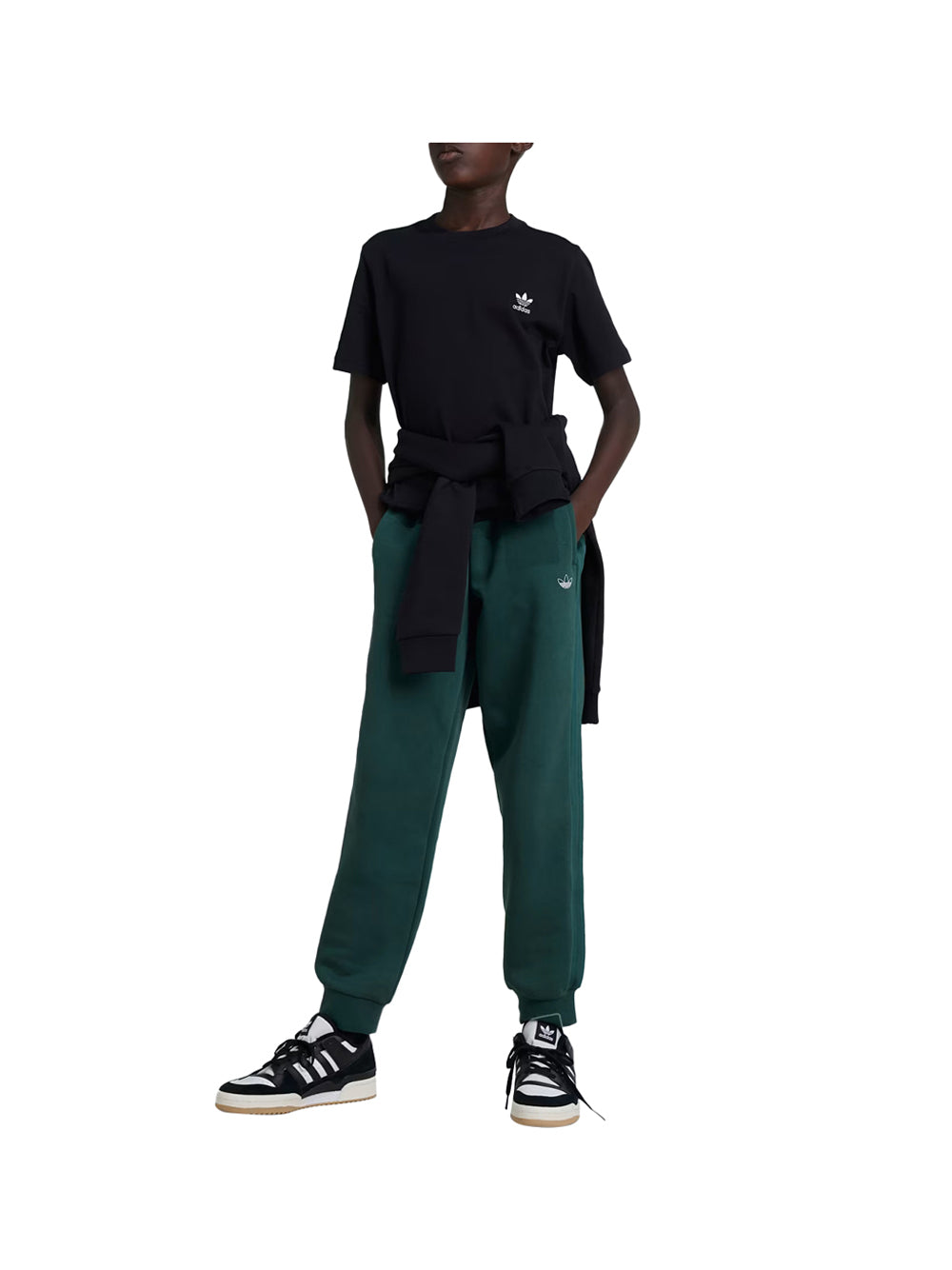 ADIDAS Adidas T-Shirt Tee Unisex Bimbo - Nero Nero