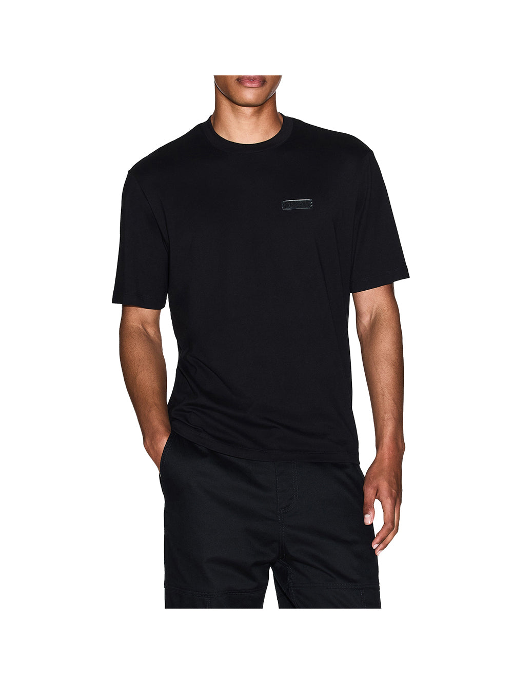 ARMANI EXCHANGE T-shirt Vestibilità Regolare Con Stampa Sul Retro - Nero BLACK