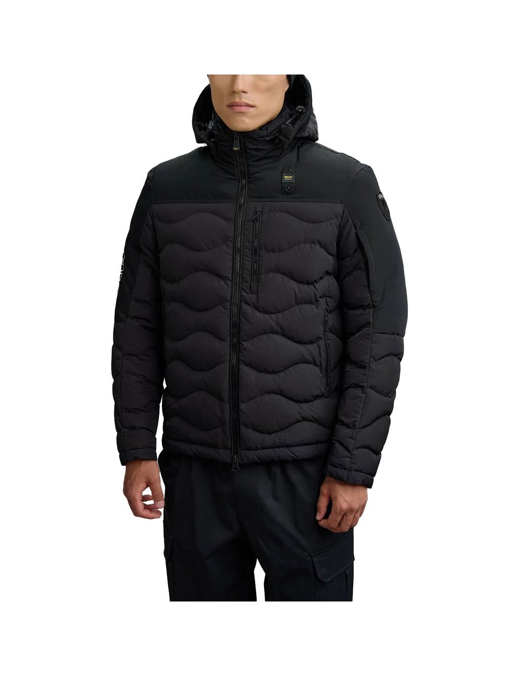 BLAUER Blauer Piumino Effetto Stropicciato Ferwood Nero Nero