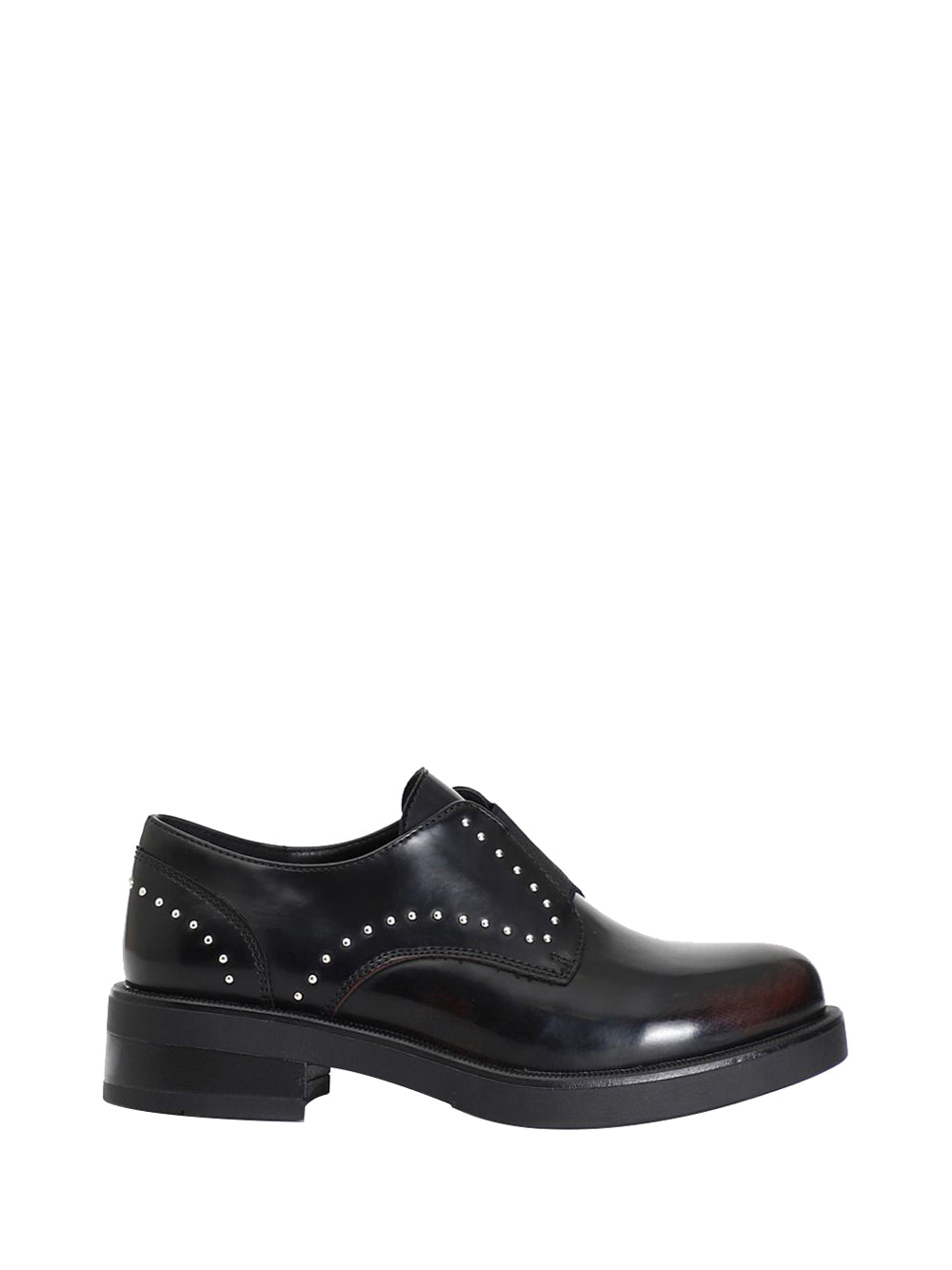 CAFE' NOIR STC Mocassino Café Noir donna in similpelle spazzolata con borchie bordeaux Bordeau