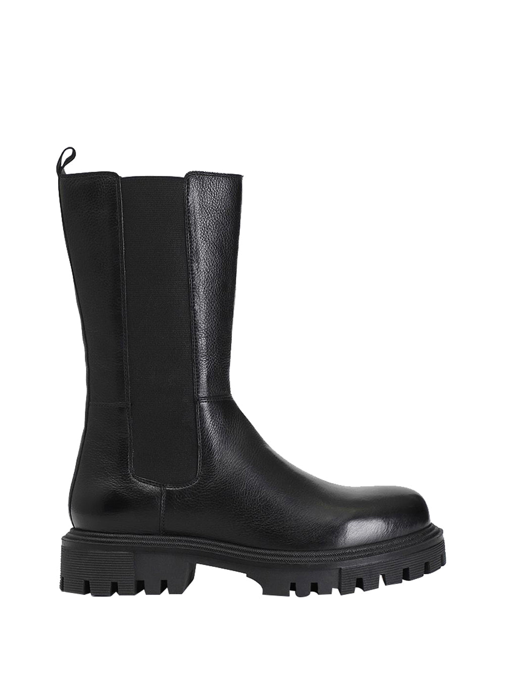 CAFE' NOIR STC Stivaletto Café Noir donna 3/4 in pelle con elastico nero Nero