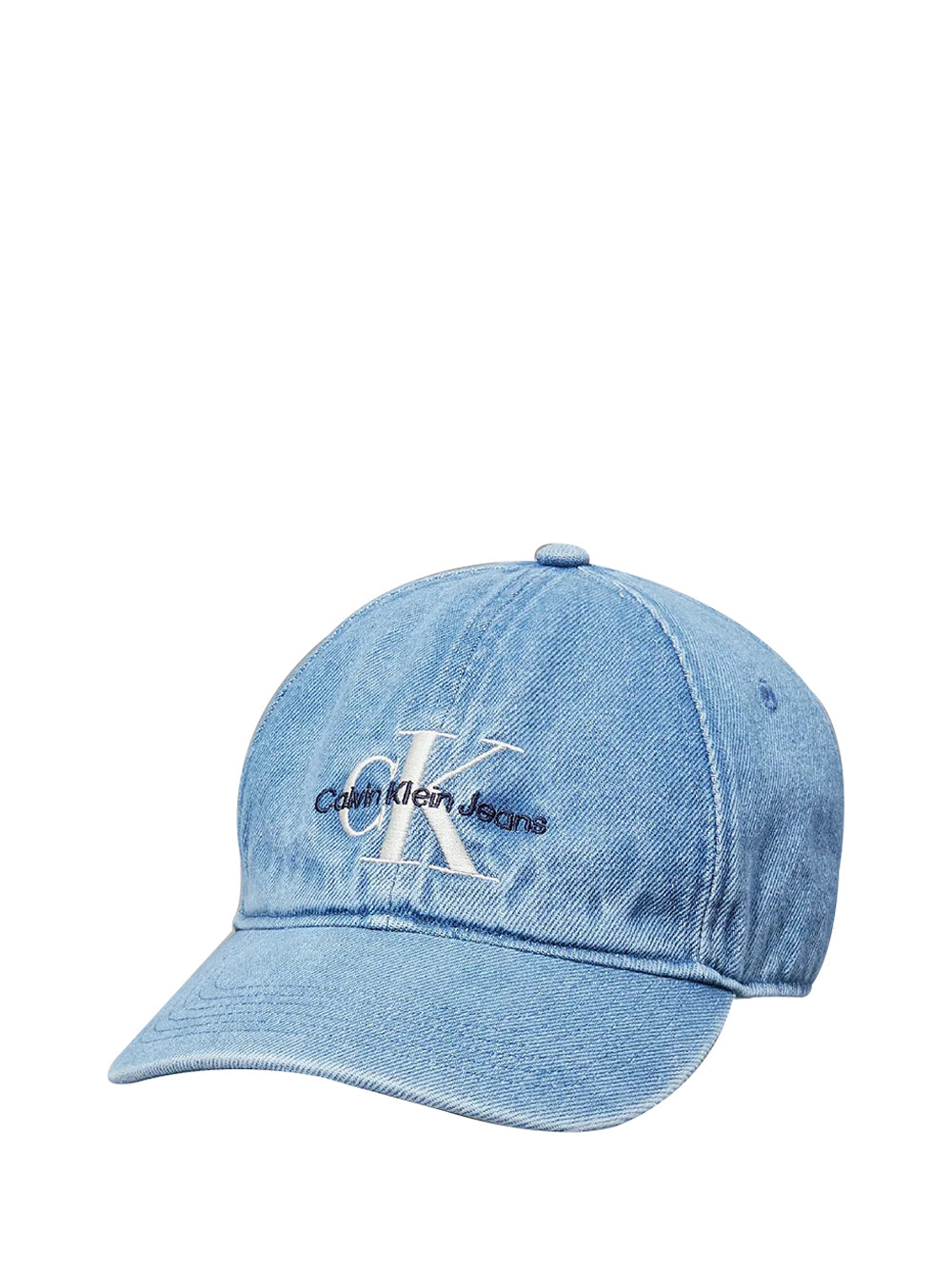CALVIN ACC.1USCITA Calvin Klein Cappello Con Logo In Denim - Denim DENIM
