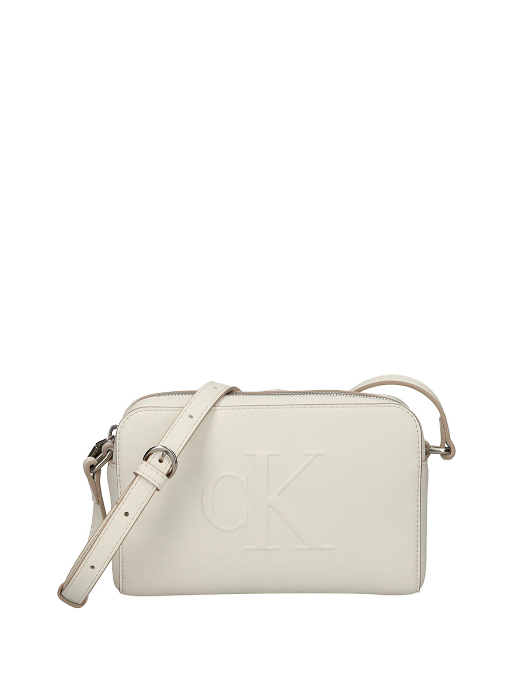 CALVIN ACC.1USCITA Calvin Klein Borsa a Tracolla Sculpted Ew Camera - Bianco Bianco