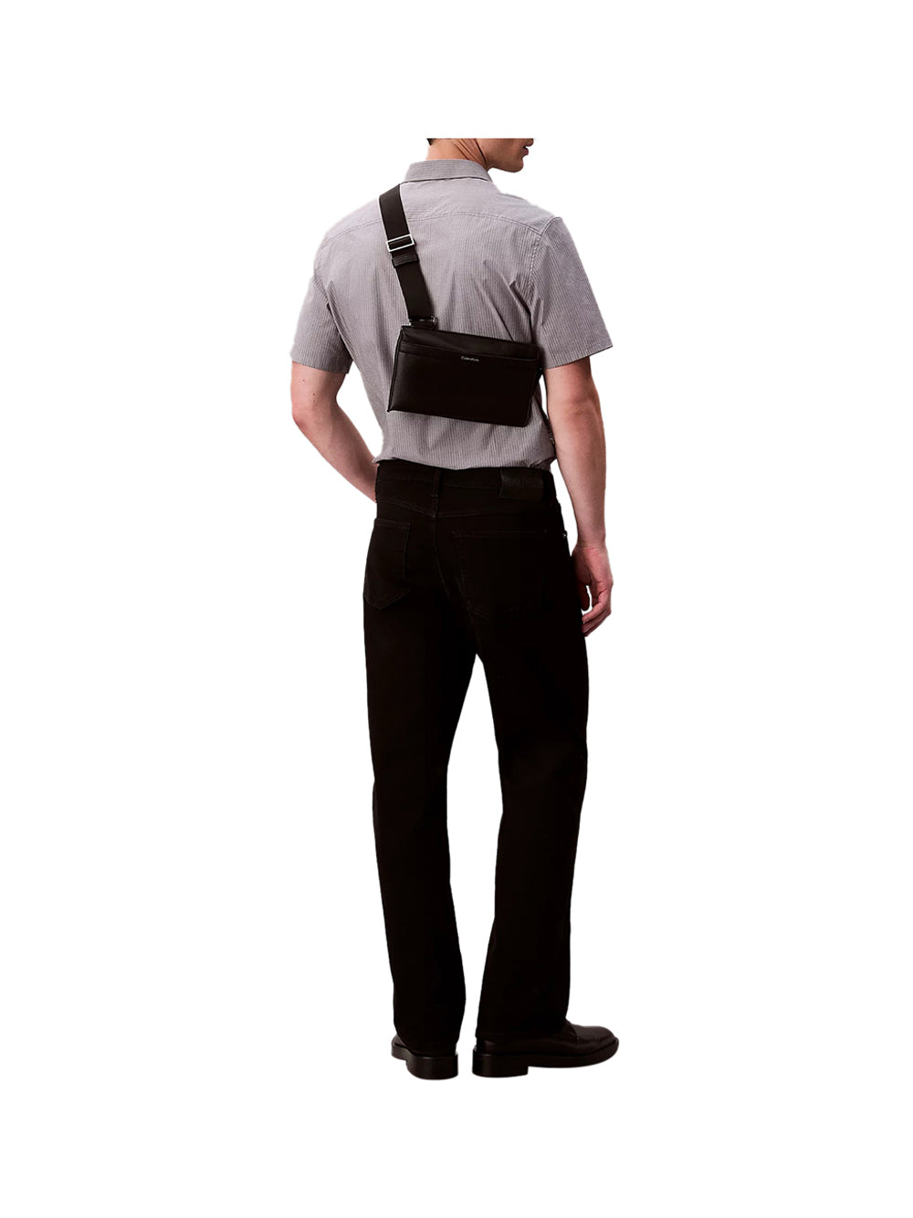 CALVIN ACC.2USCITA Borsa A Tracolla Micro Martellata Calvin Klein -Nero Nero