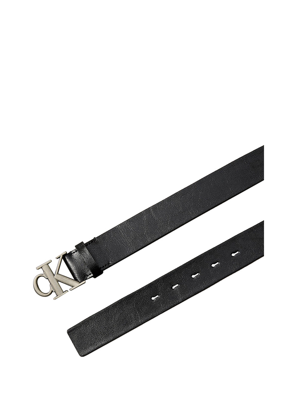 CALVIN ACC.2USCITA Cintura Calvin Klein Con Logo In Pelle Pieno Fiore - Nero Nero