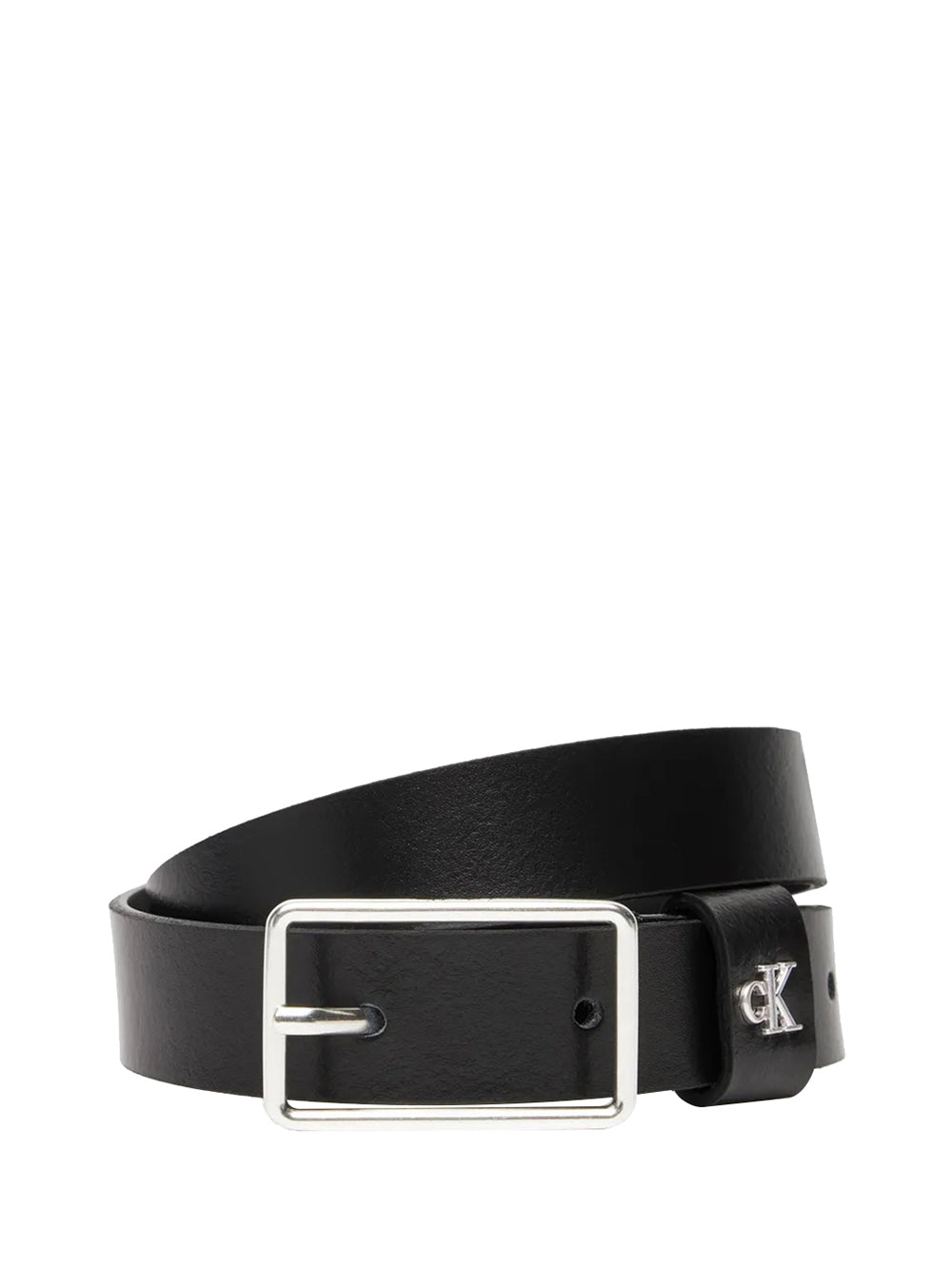 CALVIN ACC.2USCITA Cintura Con Fibbia Rettangolare Con Rvetto Con Monogramma Calvin Klein - Nero Nero