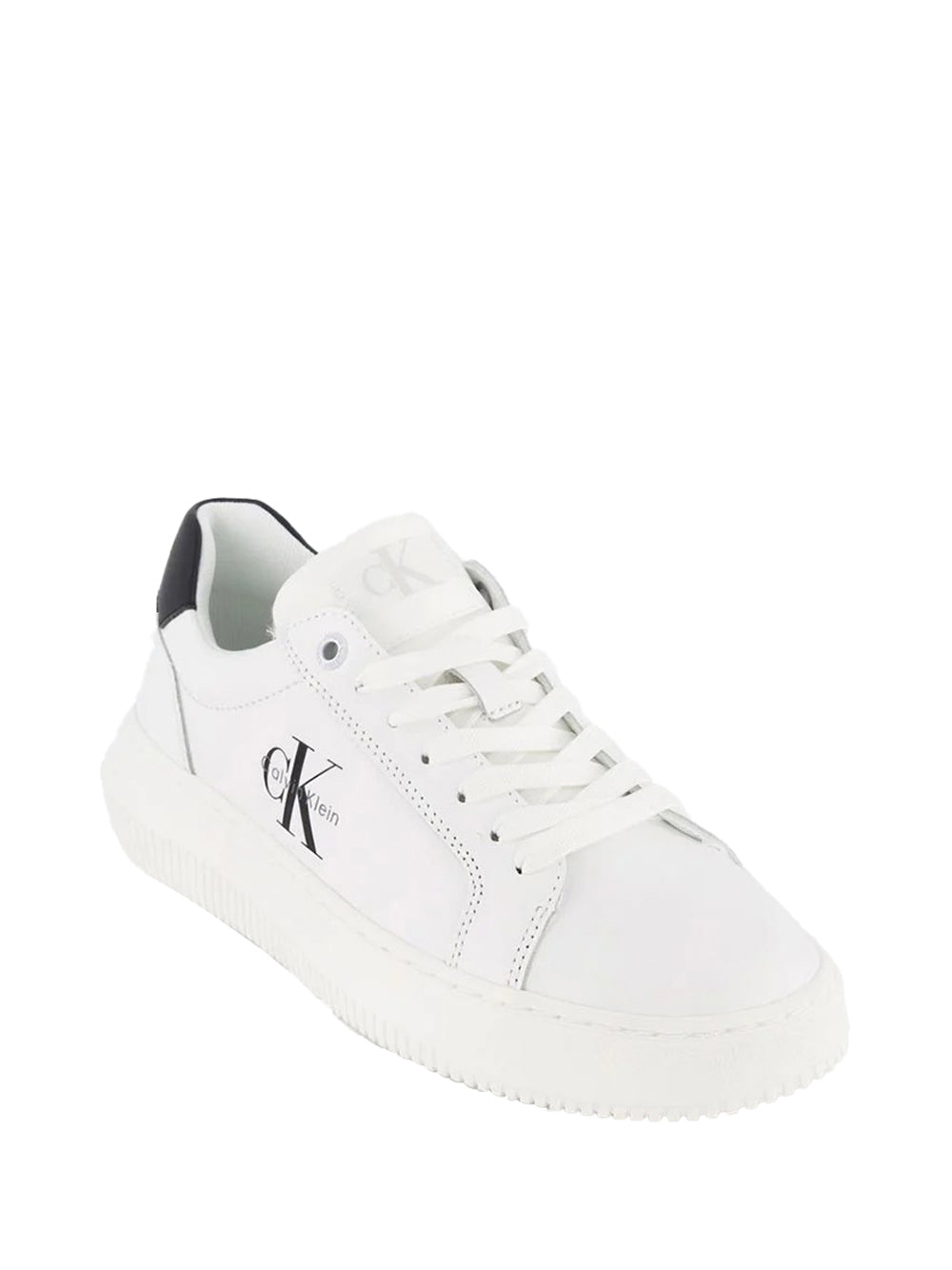 CALVIN CALZATURE Calvin Klein Chunky Cupsole Mono Sneakers Donna Bianco Bianco/nero