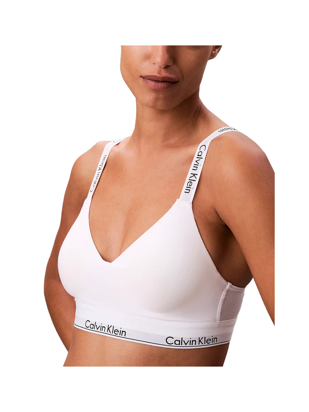 CALVIN UNDERWEAR Brassière Calvin Klein Leggermente Foderata - Bianco Bianco