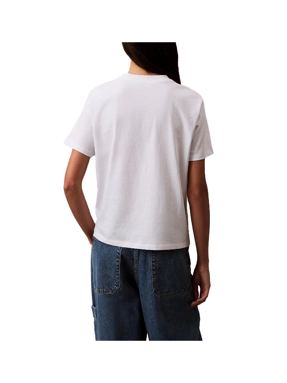 CALVIN2 1USCITA Calvin Klein T-Shirt Con Logo Monogramma - Bianco Bianco