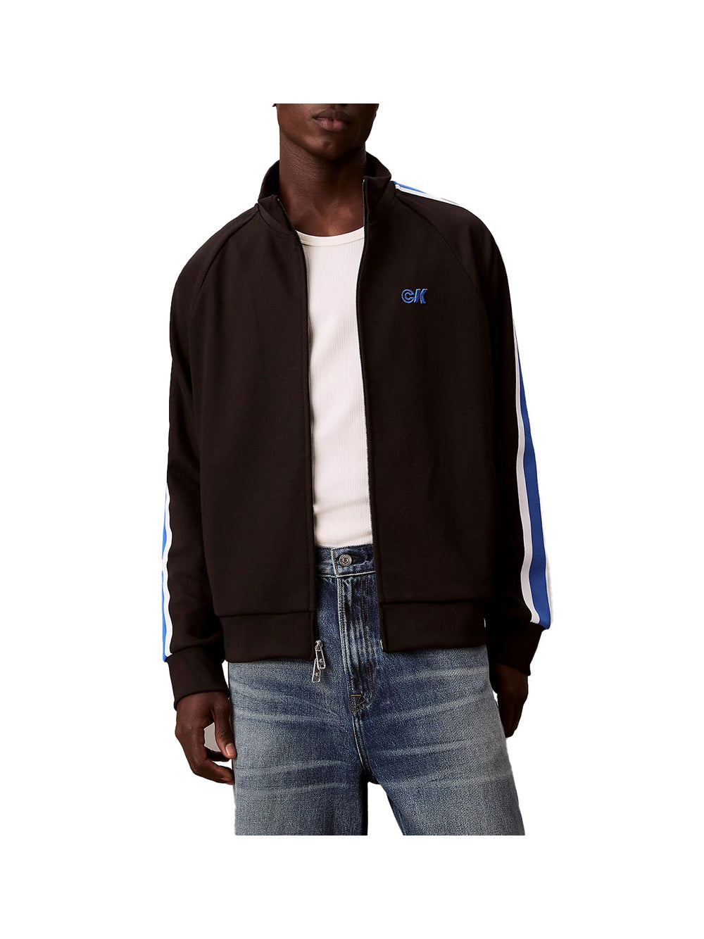 CALVIN2 1USCITA Calvin Klein Felpa Stretch Twill Track - Nero Nero