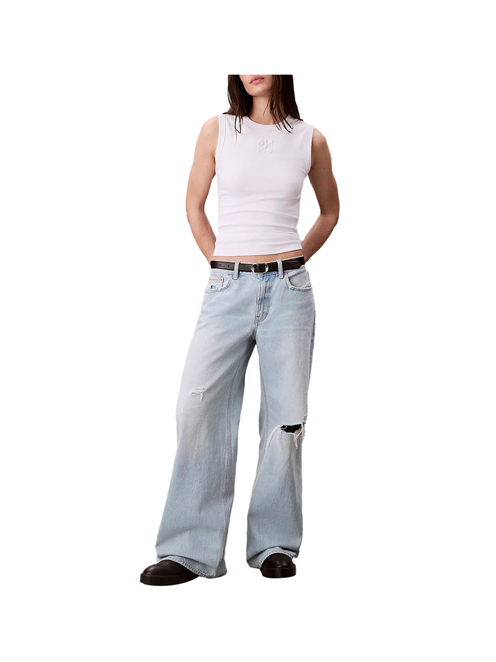 Calvin Klein Baggy Jeans Calvin Klein Low Rise - Denim Chiaro Light Denim