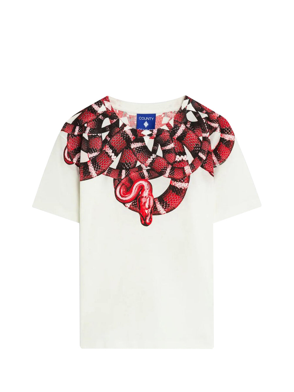 COUNTY OF MILAN County Of Milan T-Shirt Marcelo Burlon Con Stampa Bianco Crema