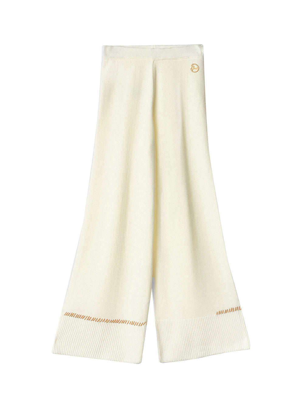 GAELLE PARIS Gaelle Paris Pantalone In Maglia Rasata - Burro BURRO