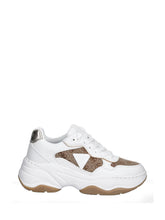 GUESS 1 USCITA Guess Hapyy4 Sneakers Donna Beige/marrone - Beige BEIGE/MARRONE