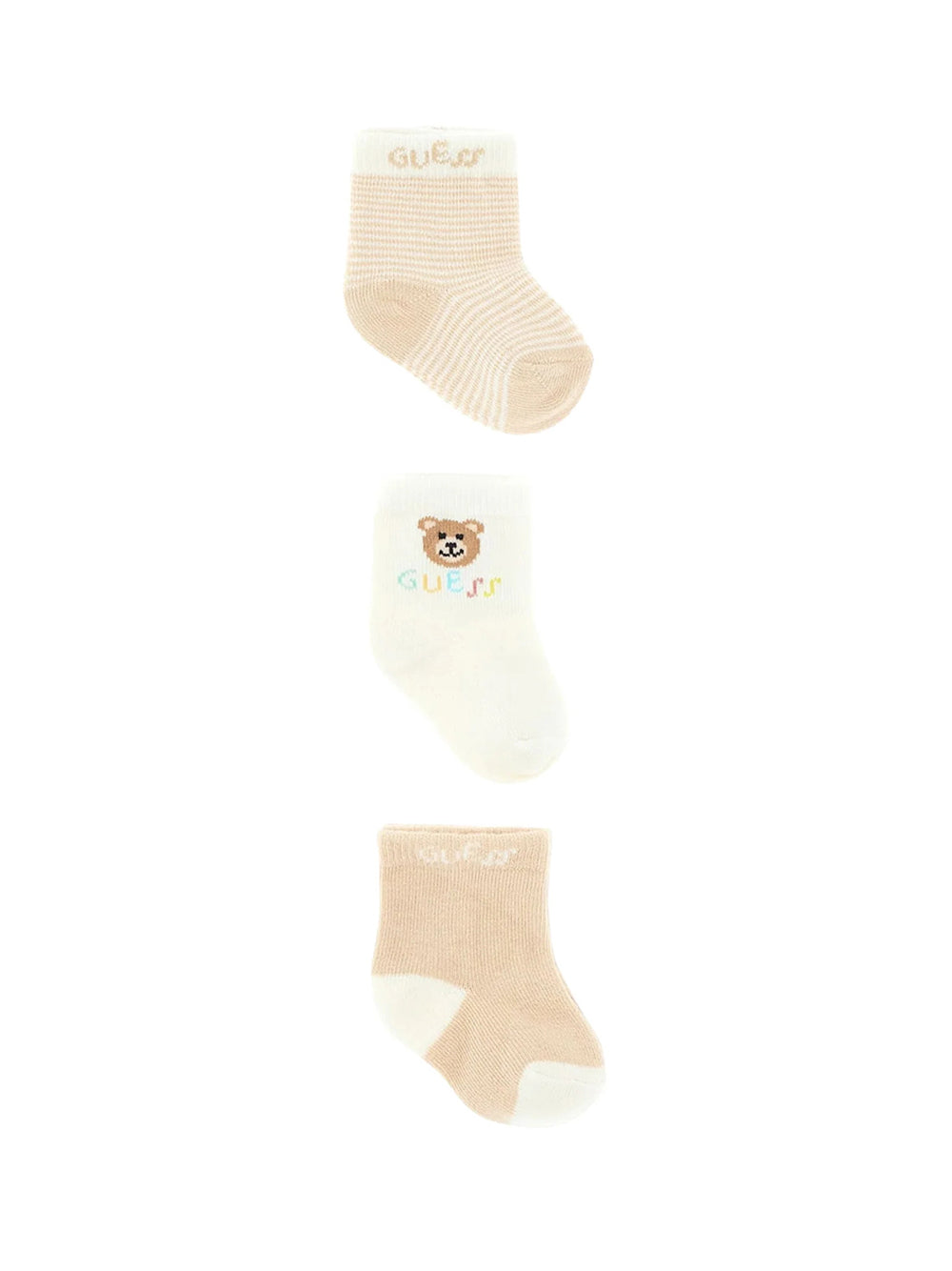 GUESS 1 USCITA Guess Calzini Set 3Pcs Socks Pair Unisex Bimbo Multi - Multicolore MULTI