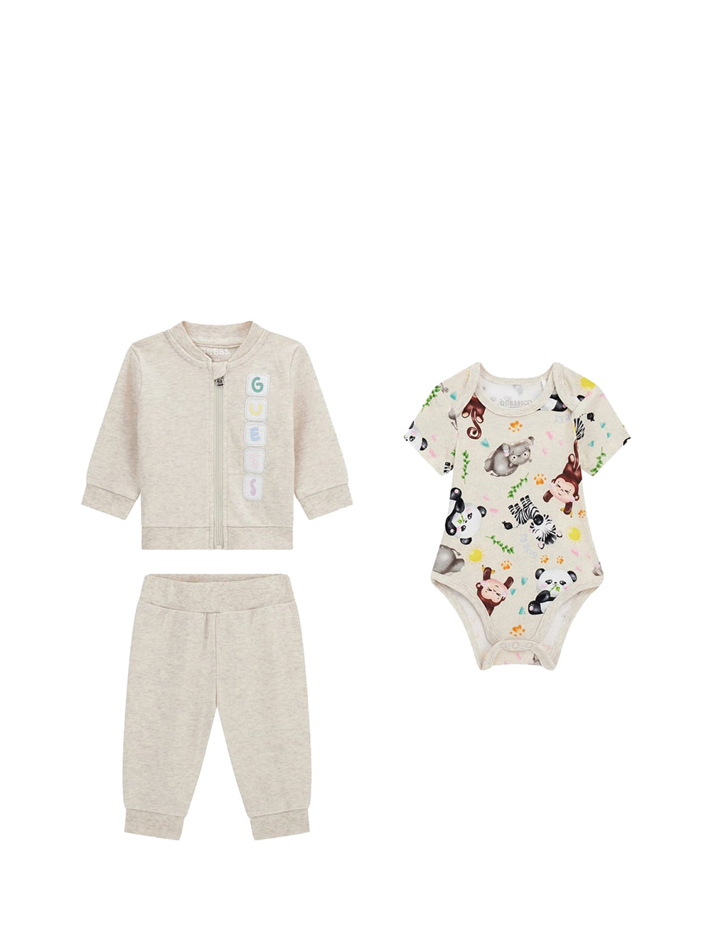 GUESS 1 USCITA Guess Active Coordinato Unisex Bimbo Beige Beige