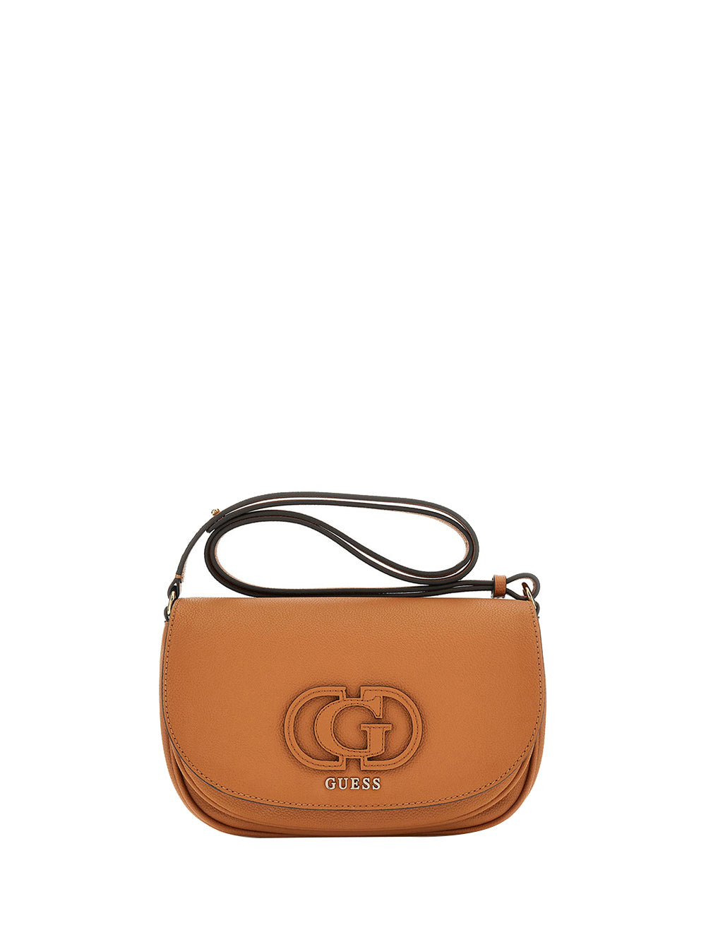 GUESS 1 USCITA Guess Borsa a Tracolla Donna Calebra Convertible Xbody Flap Cognac - Marrone Cognac