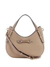 GUESS 1 USCITA Guess Borsa a Spalla Lefia Small Satchel Donna Beige Beige