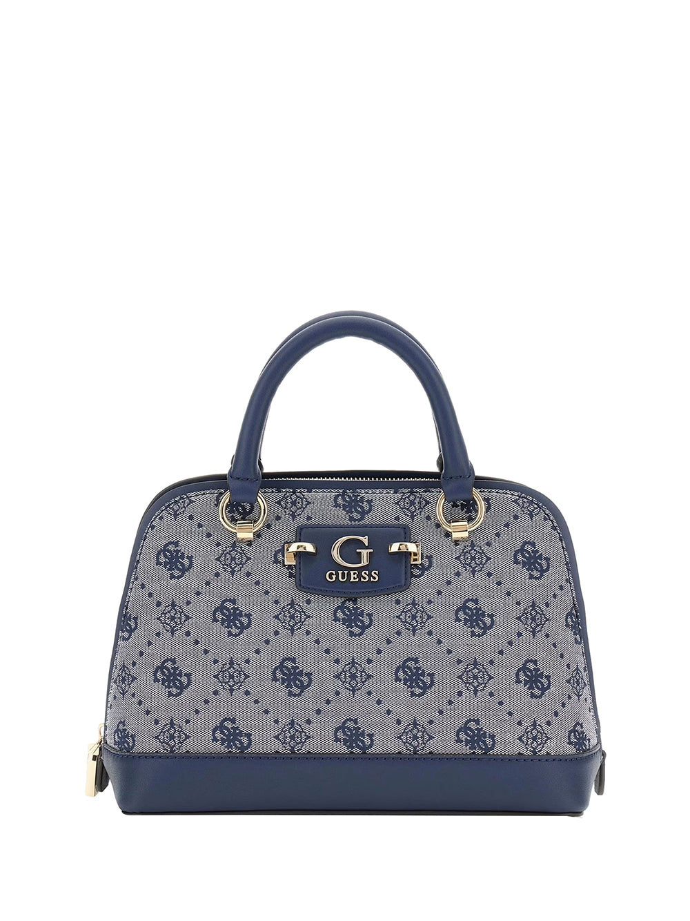 GUESS 1 USCITA Guess Neda Dome Satchel Borsa a Mano Donna Blu Blu