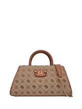 GUESS 1 USCITA Guess Borsa A Mano Neda Girlfriend Satchel - Beige Latte Logo
