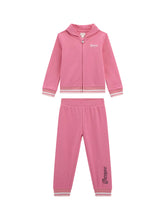 GUESS 1 USCITA Guess Set Hooded Ls Active Coordinato Bambina Rosa Rosa