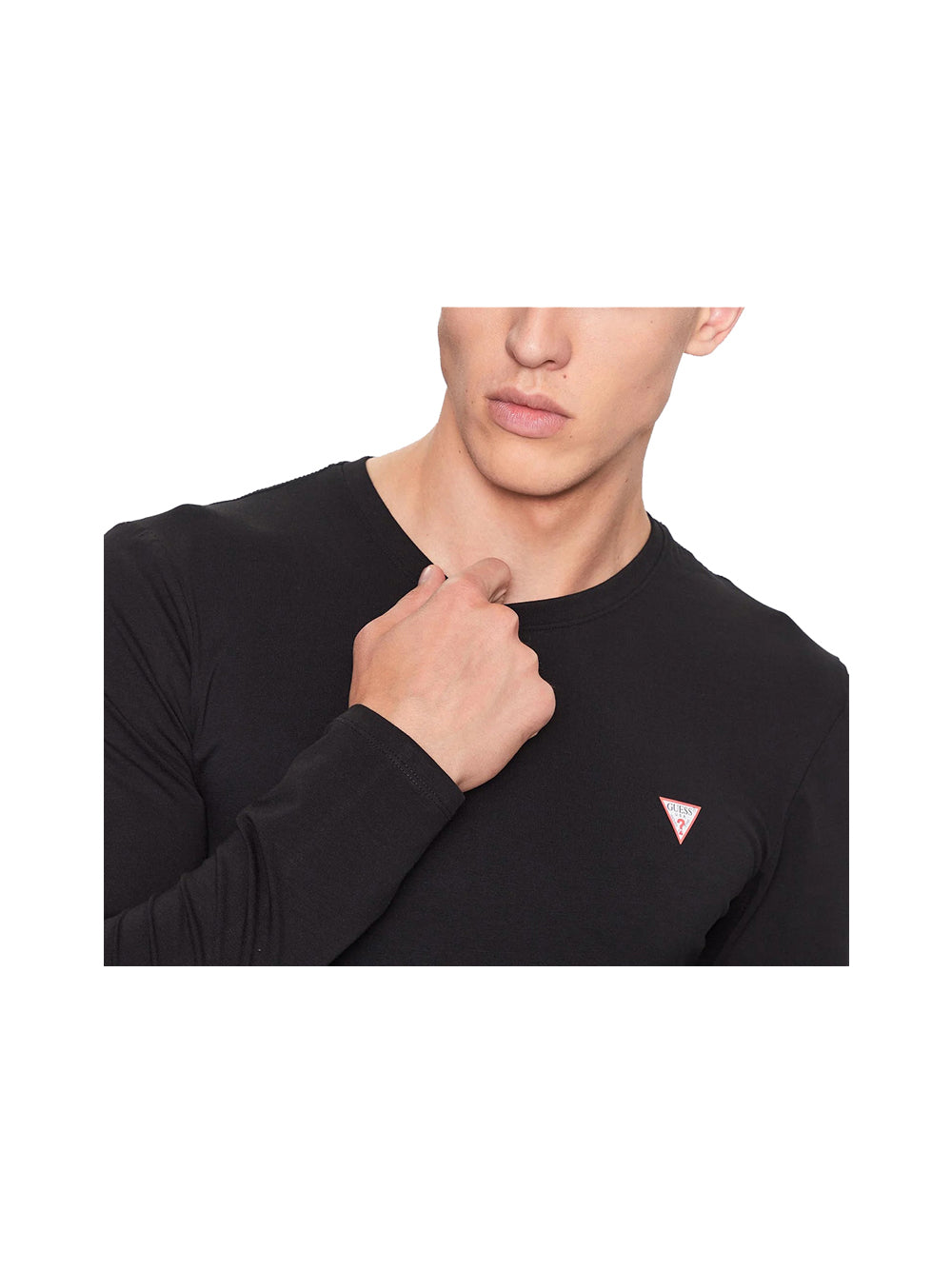GUESS 1 USCITA Guess Maglia Cn Ls Core Tee Uomo - Nero Nero